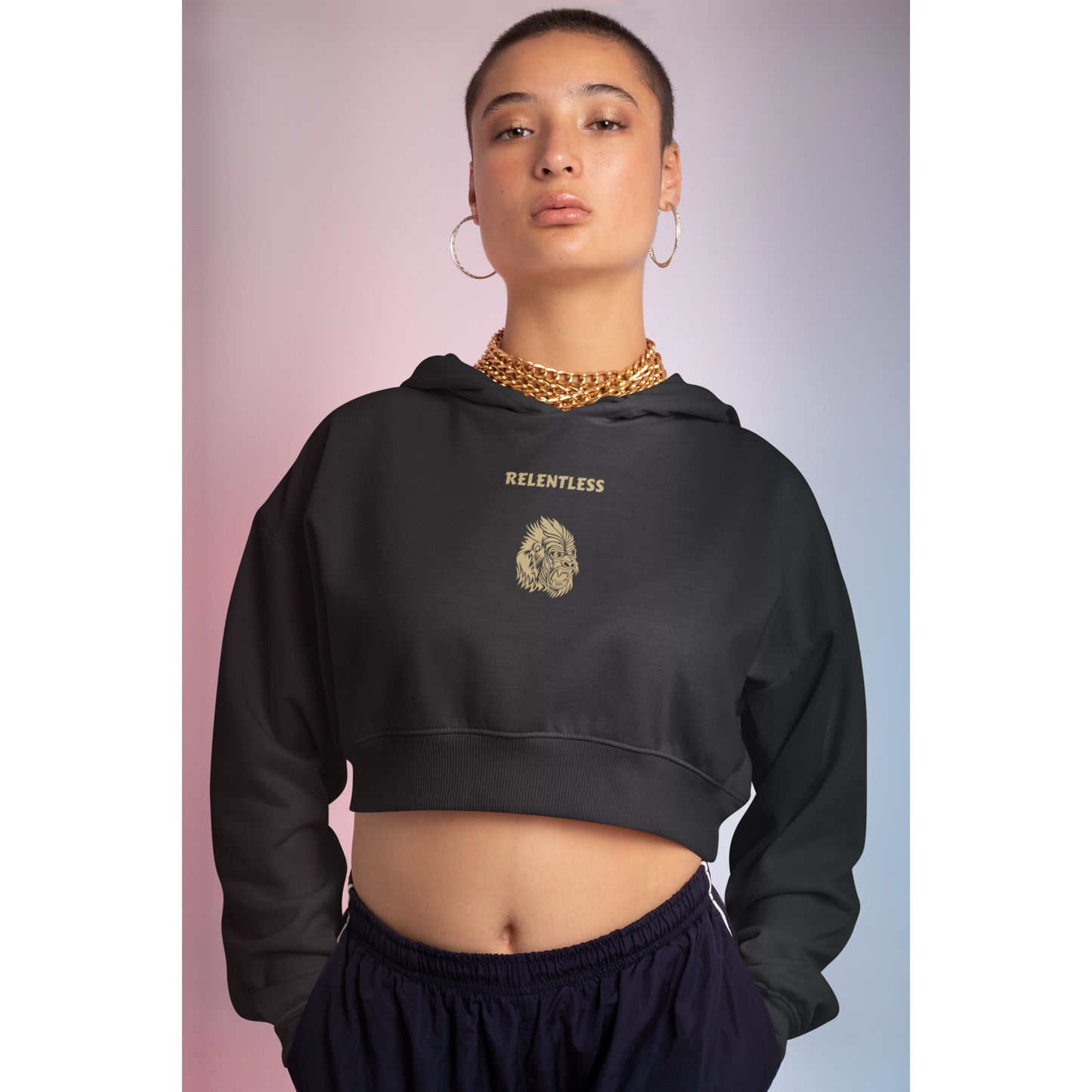 Relentless Crop Hoodie - praterapparel